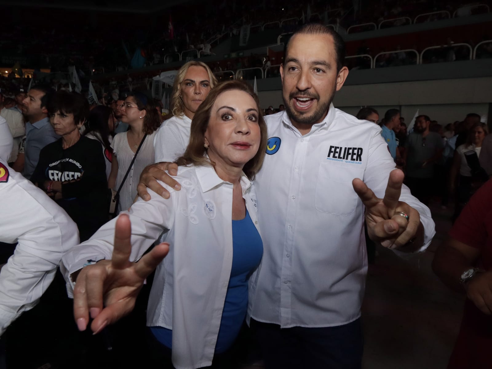 Acompaña Lupita Murguía a Felifer Macías, al Arranque de su Campaña