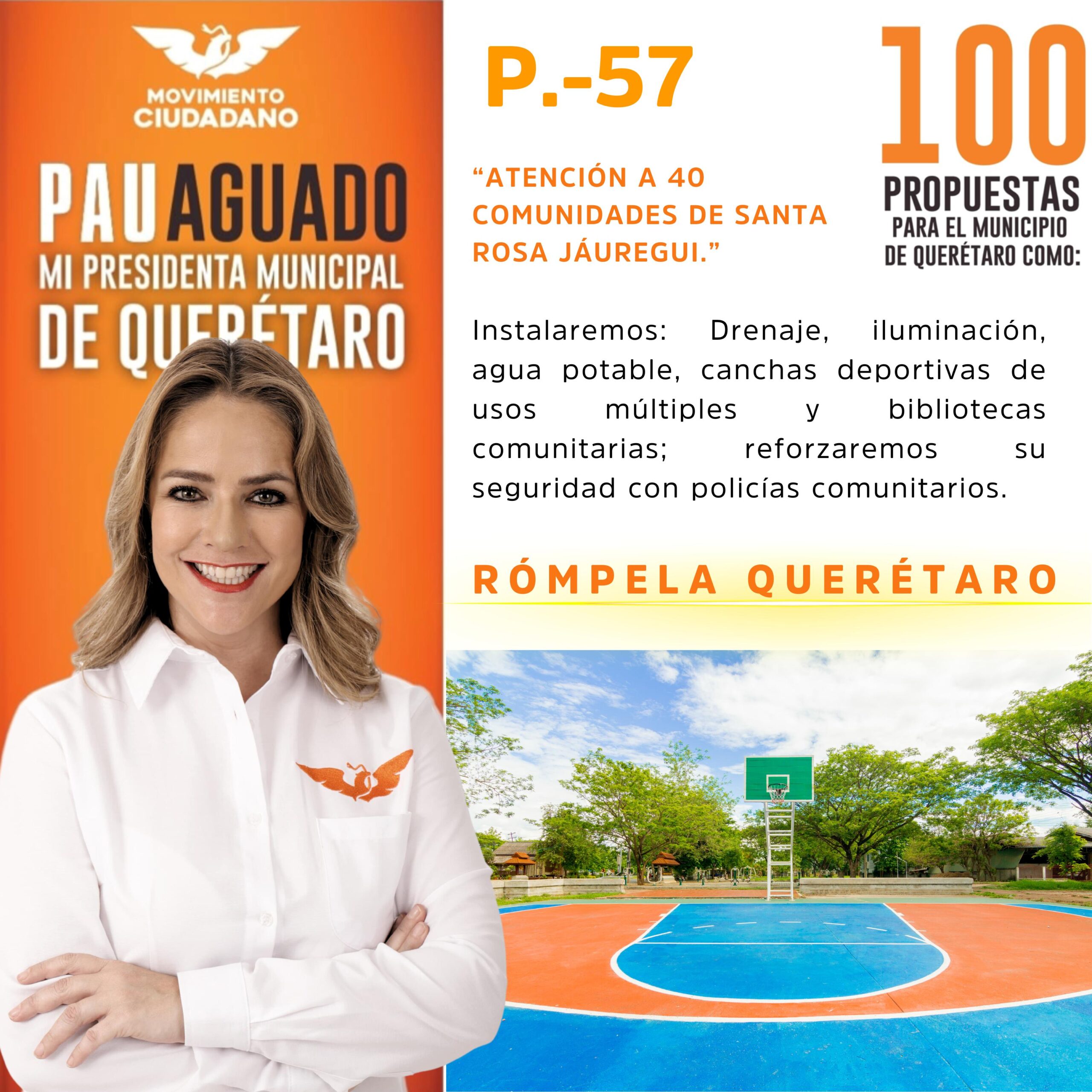 Se compromete Paulina Aguado a garantizar los servicios básicos en comunidades de Santa Rosa Jáuregui