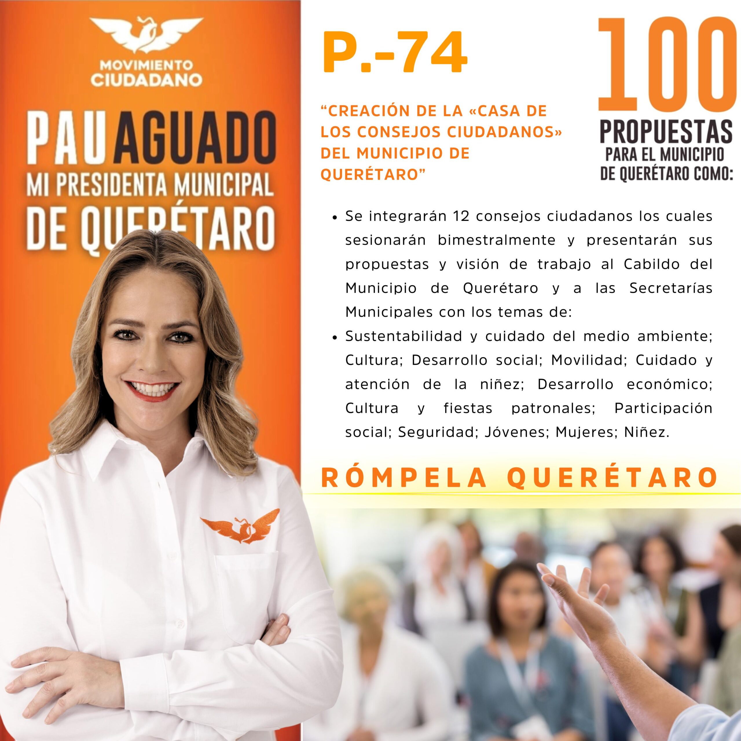 Presenta Paulina Aguado paquete de propuestas para el Municipio de Querétaro
