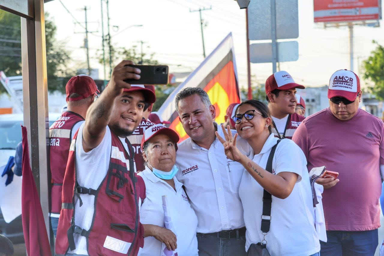 Este 2 de Junio MORENA es El Cambio Confiable, para recuperar la calidad de vida en Querétaro:Santiago Nieto Castillo. 