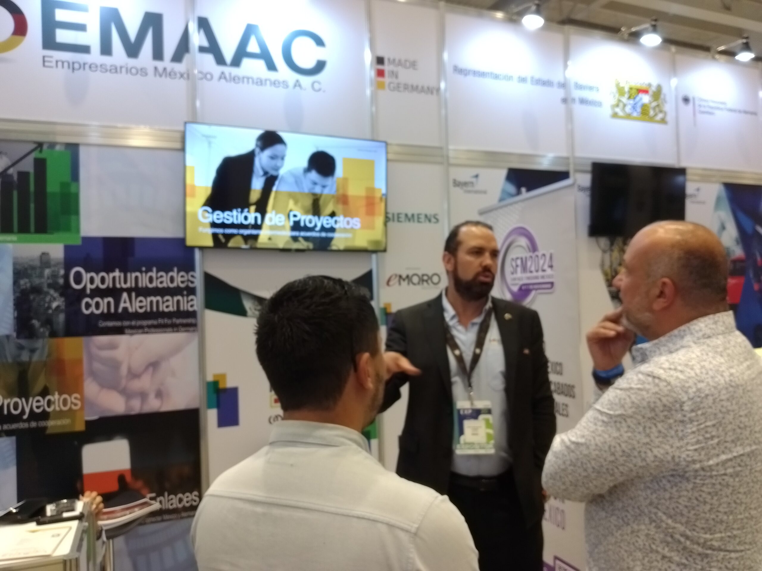 Presencia de Empresarios México-Alemanes en la Expo Querétaro Industrial y Comercial 2024.