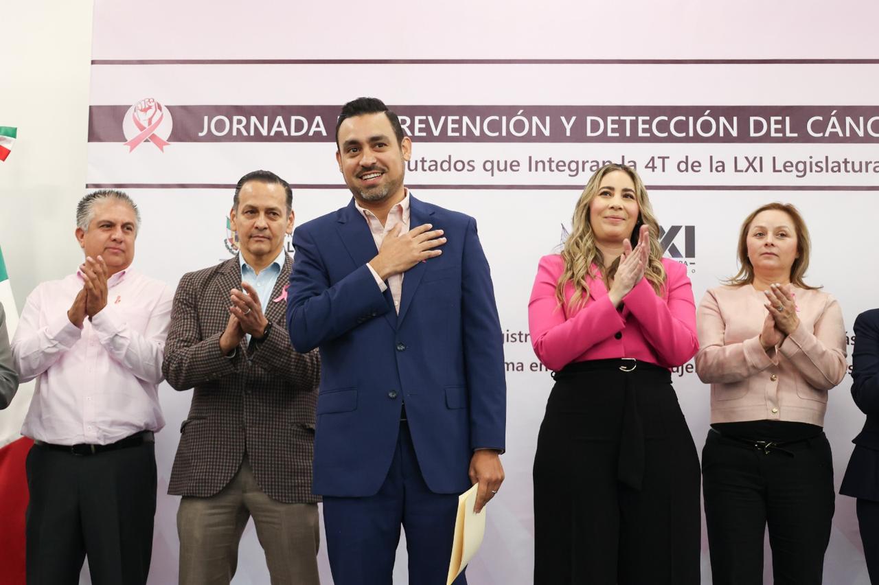 Se llevó a cabo Jornada de Prevención y Detección de cáncer de mama, en la sede del Poder Legislativo, encabezada por los diputados Homero Barrera Mcdonald y Sinuhé Piedragil Ortiz