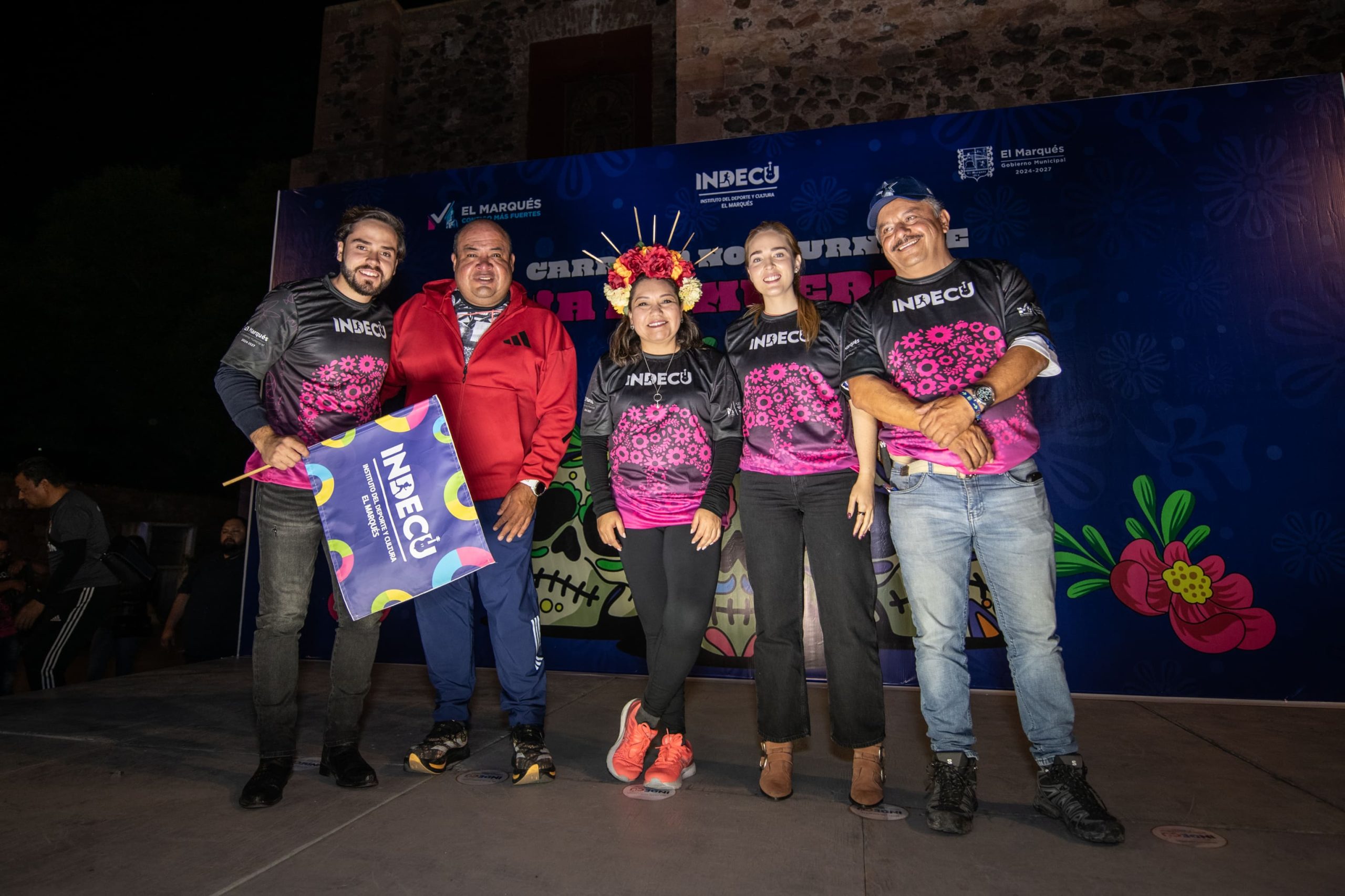 El Marqués realiza con éxito Carrera Nocturna Día de Muertos 2024.