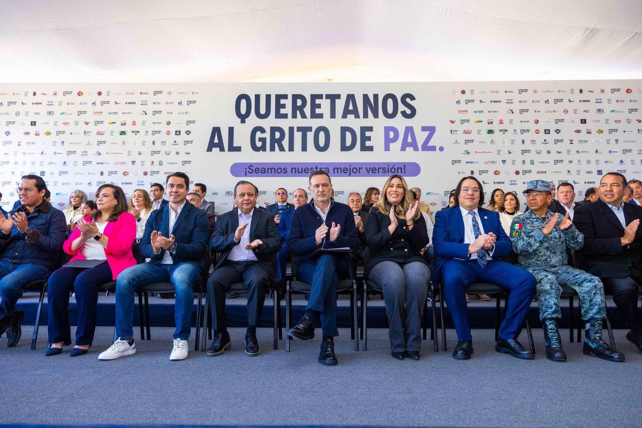 Suman esfuerzos sociedad y gobierno con iniciativa Queretanos al Grito de Paz
